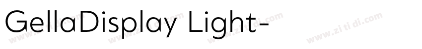 GellaDisplay Light字体转换